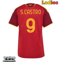 AS Roma Santiago Castro #9 Replica Home Shirt Ladies 2026-27 Short Sleeve